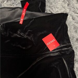 SPANX Black Velvet Leggings